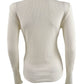 Ultra Flirt Juniors' Tie-Hem Thermal Top Ivory Size Extra Large