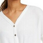 Ultra Flirt Juniors' Tie-Hem Thermal Top White Size Extra Small