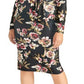 Rachel Roy Women's Plus Tie Waist Long Sleeve Dress Black Size 2X