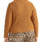 Rachel Roy Women's Trendy Plus Size Adrina Mixed-Cable Sweater Brown Size 2X