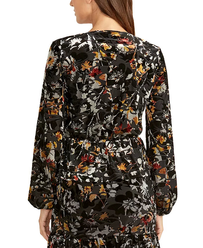 Rachel Roy Women's Alma Peplum Top Black Size Medium