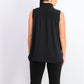 Rachel Rachel Roy Women's Mindi Smocked Mock-Neck Top Black Size Large