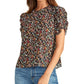 Rachel Roy Women's Hanna Ruched-Sleeve Top Black Size X-Small