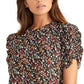 Rachel Roy Women's Hanna Ruched-Sleeve Top Black Size X-Small