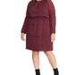 Rachel Rachel Roy Women's Plus Size  Lola Long Sleeve Ditsy Floral Blouson Dress Black Size 1X
