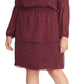 Rachel Rachel Roy Women's Plus Size  Lola Long Sleeve Ditsy Floral Blouson Dress Black Size 1X