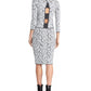 Rachel Roy Women's Lindey Printed Sweater Skirt Gray Size Medium