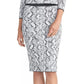Rachel Roy Women's Lindey Printed Sweater Skirt Gray Size Medium