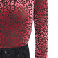 Rachel Rachel Roy Women's Val Flocked Turtleneck Top Pink Size Large