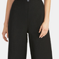 Rachel Roy Women's Cotton Cropped Tie-Back Jumpsuit Black Size 12