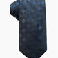 Ryan Seacrest Distinction Men's San Leo Gingham Slim Silk Tie Navy Size Regular
