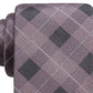 Ryan Seacrest Men's Clemson Slim Plaid Silk Tie Pink Size Regular