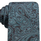 Ryan Seacrest Distinction Men's Wilson Slim Paisley Tie Blue Size Regular