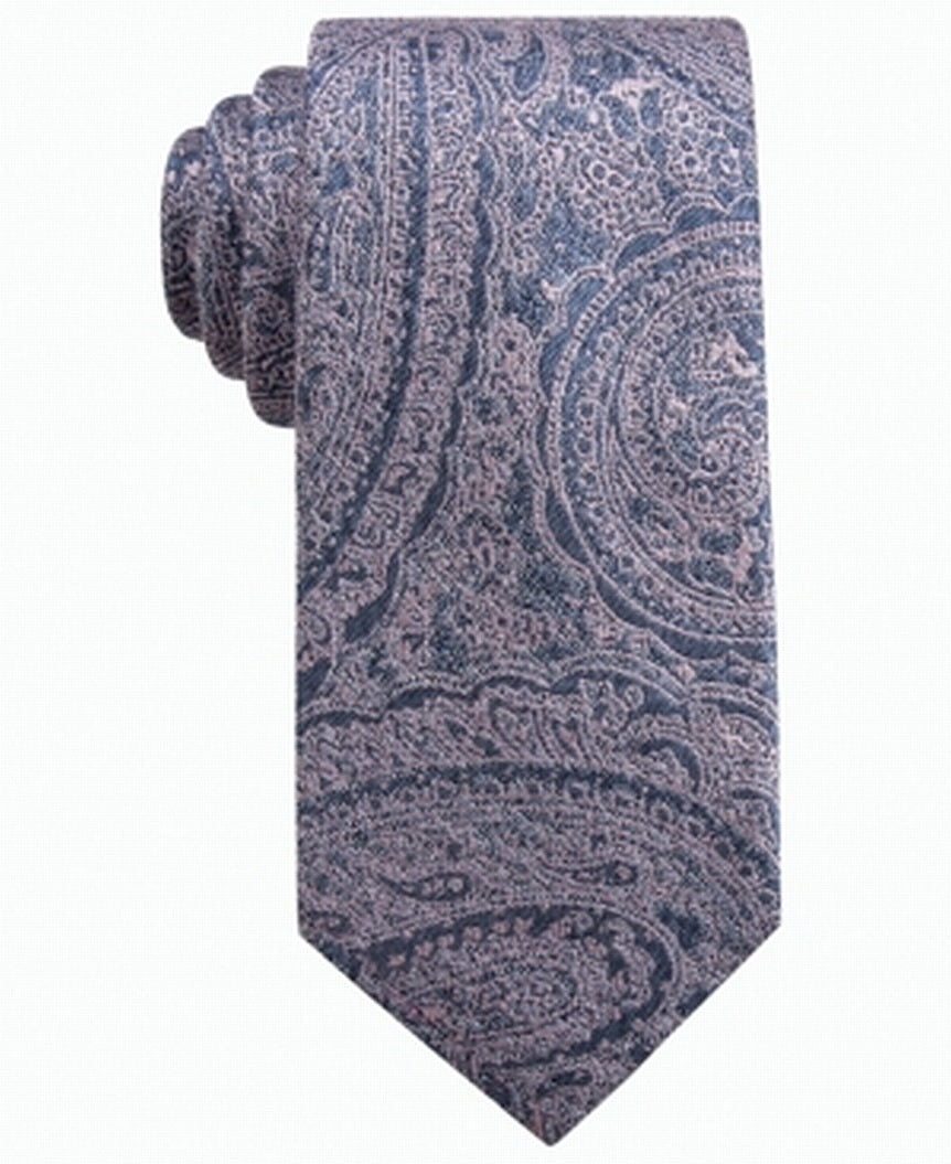Ryan Seacrest Distinction Men's Atwood Paisley Slim Tie Pink Size Regular