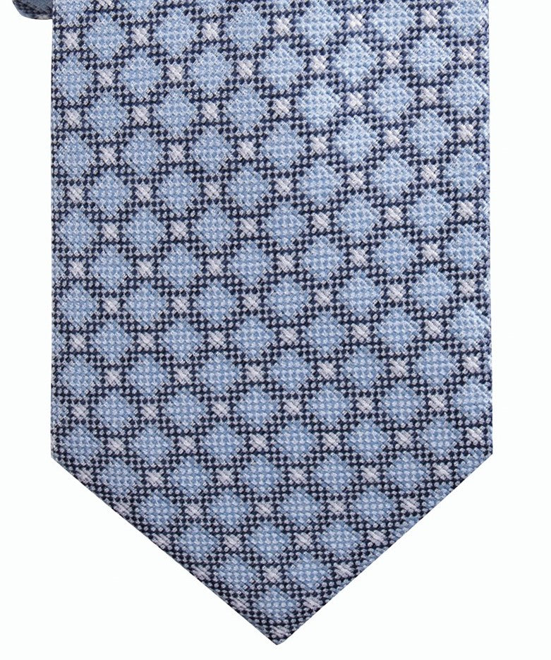 Ryan Seacrest Distinction Men's Bona Neat Slim Tie Brightblue Size Regular