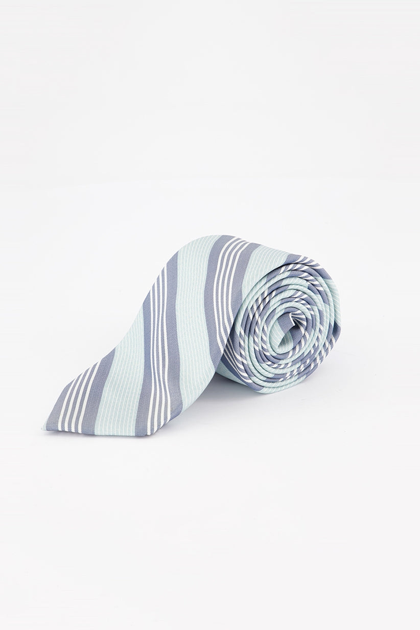 Ryan Seacrest Men's Imperial Stripe Slim Tie Blue One Size