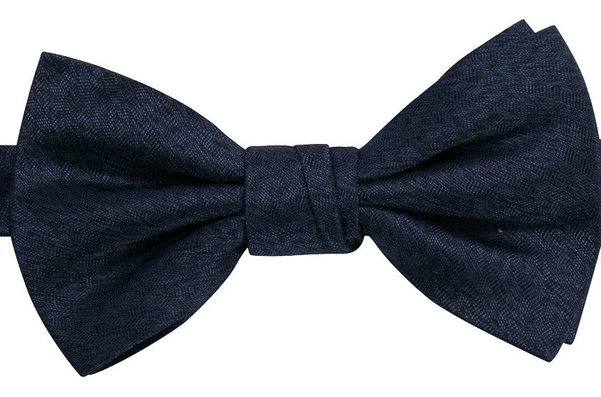 Ryan Seacrest Distinction Men's Angus Solid Pre-Tied Bow Tie Blue Size Regular