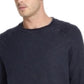 Weatherproof Vintage Men's Stonewashed Raglan Sleeve Honeycomb Sweater Blue Size Small