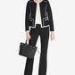 Calvin Klein Women's Piped-Trim Jacket Black Size 8