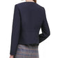 Calvin Klein Women's Twill Zipper-Front Jacket Navy Size 10