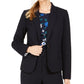 Calvin Klein Women's Single-Button Blazer Blue Size 16