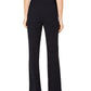 Calvin Klein Women's High-Rise Buttoned-Waist Dress Pants Navy Size 6