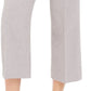 Calvin Klein Women's Zipper-Pocket Cropped Twill Pants Gray Size 12