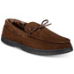 Gold Toe Men's Tie Moccasins Dark Beige Size Small