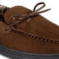 Gold Toe Men's Tie Moccasins Dark Beige Size Small