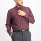Society of Threads Men's Slim-Fit Performance Stretch Diamond Dress Shirt Red Size Large