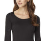 32 Degrees Women's Cozy Heat Underwear Top Black Size Large