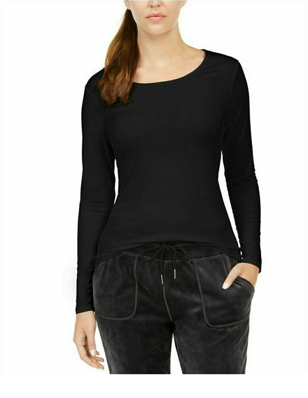 32 Degrees Women's Cozy Heat Underwear Top Black Size Extra Large