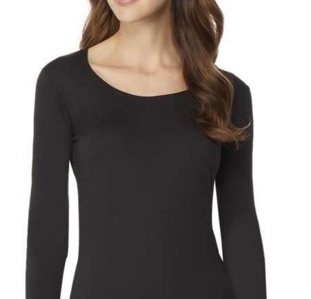 32 Degrees Women's Cozy Heat Underwear Top Black Size Medium