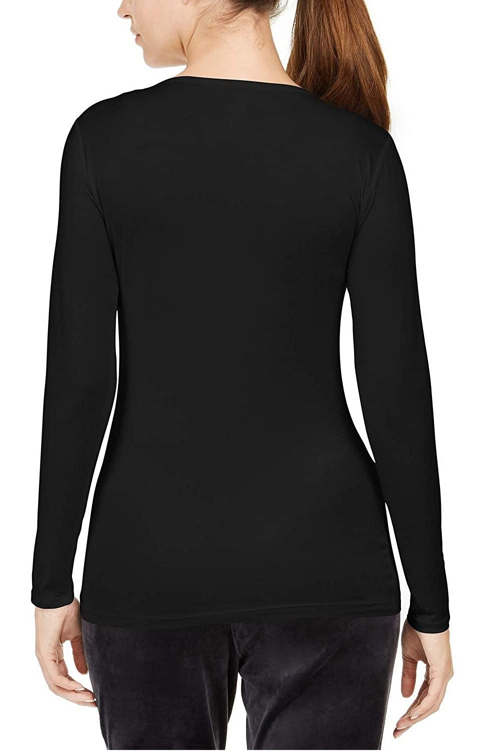 32 Degrees Women's Cozy Heat Underwear Top Black Size Large