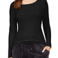 32 Degrees Women's Cozy Heat Underwear Top Black Size Medium