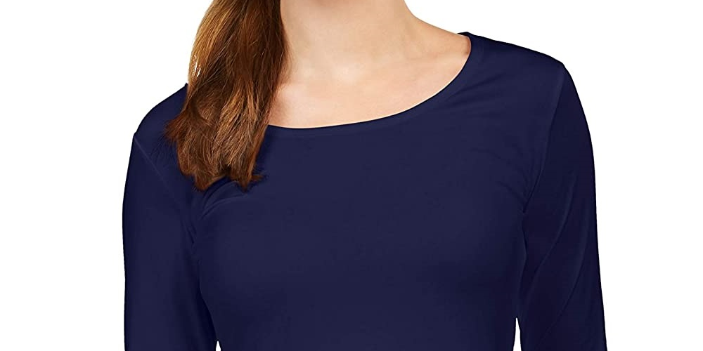 32 Degrees Women's Cozy Heat Underwear Top Blue Size Medium