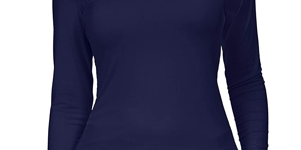 32 Degrees Women's Cozy Heat Underwear Top Blue Size Medium