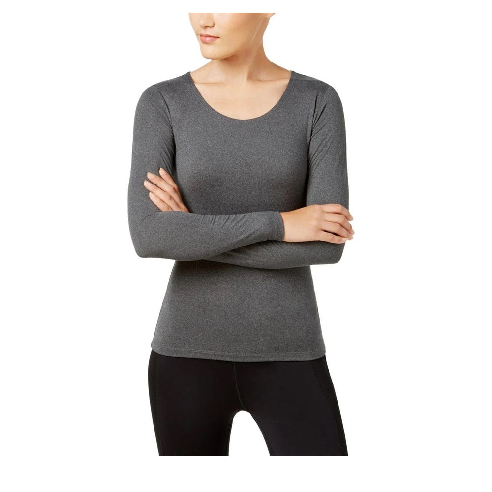 32 Degrees Women's Cozy Heat Underwear Top Gray Size Extra Small