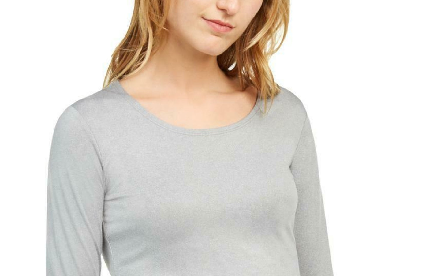 32 Degrees Women's Cozy Heat Underwear Top Gray Size 2 Extra Large