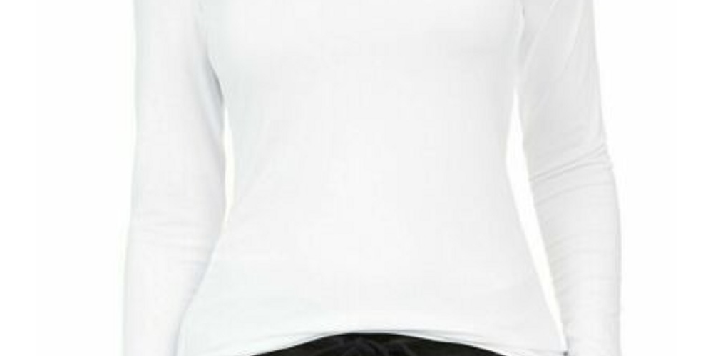 32 Degrees Women's Cozy Heat Underwear Top White Size Large