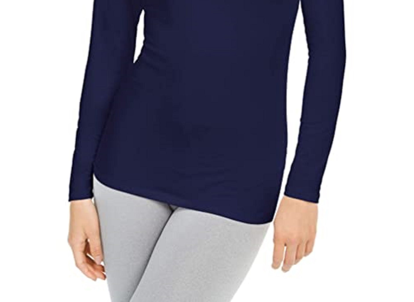 32 Degrees Women's Cozy Heat Mock-Neck Top Navy Size Extra Small