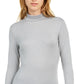 32 Degrees Women's Cozy Heat Mock-Neck Top Gray Size Large