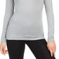 32 Degrees Women's Cozy Heat Mock-Neck Top Gray Size Large