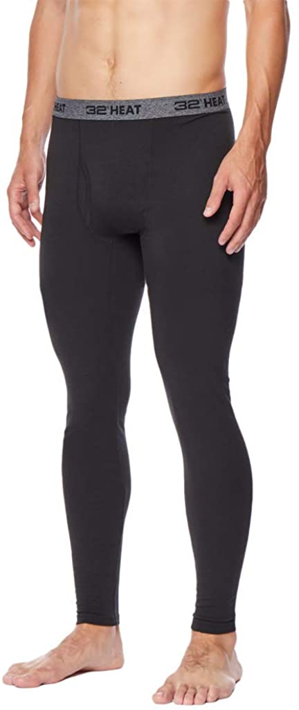 32 Degrees Men's Base-Layer Leggings Black Size Extra Large