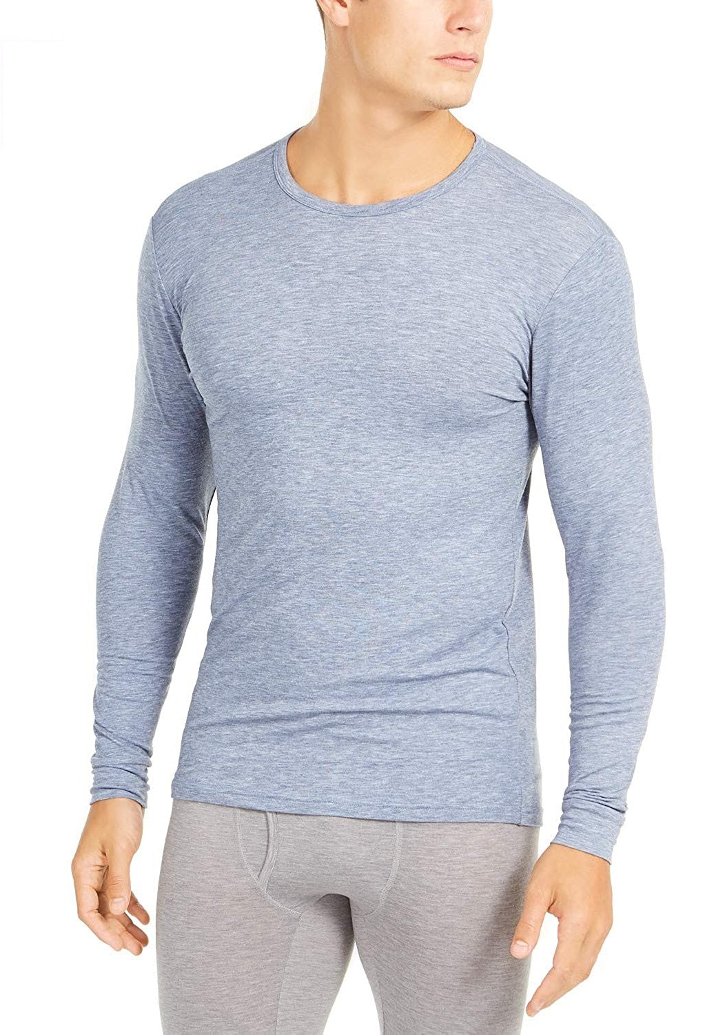 32 Degrees Men's Base Layer Crew Neck Shirt Blue Size Medium