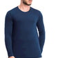 32 Degrees Men's Base Layer Crew Neck Shirt Deep Pacific Size Large