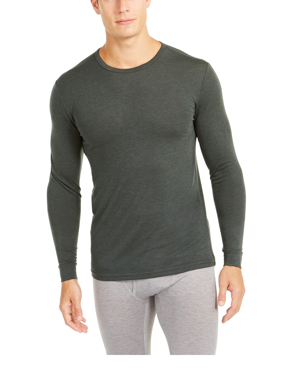 32 Degrees Men's Base Layer Shirt Green Size Medium