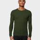 32 Degrees Men's Base Layer Crew Neck Shirt Olive Size Extra Large
