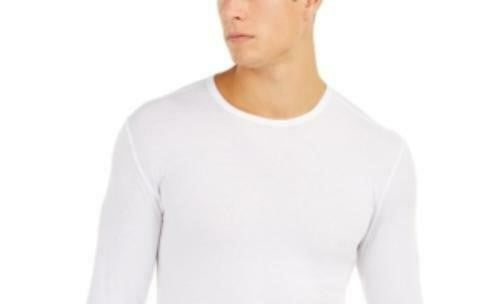 32 Degrees Men's Base Layer Crew Neck Shirt White Size Large