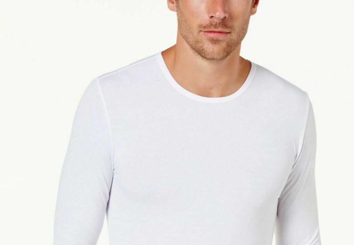 32 Degrees Men's Base Layer Crew Neck Shirt White Size Small